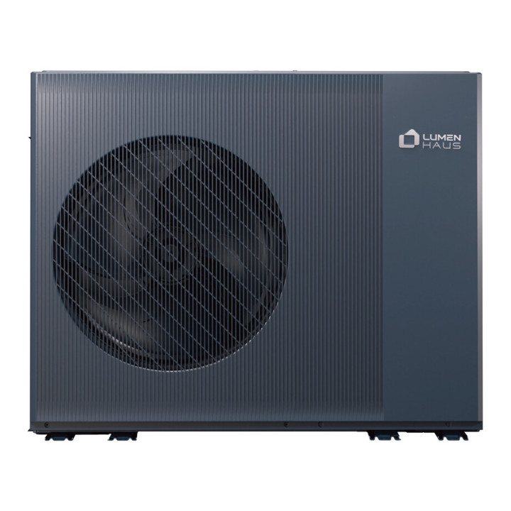 LumenHaus SunHeater Luft-Wasser-Wärmepumpe, Monoblock-Außeneinheit in Anthrazit